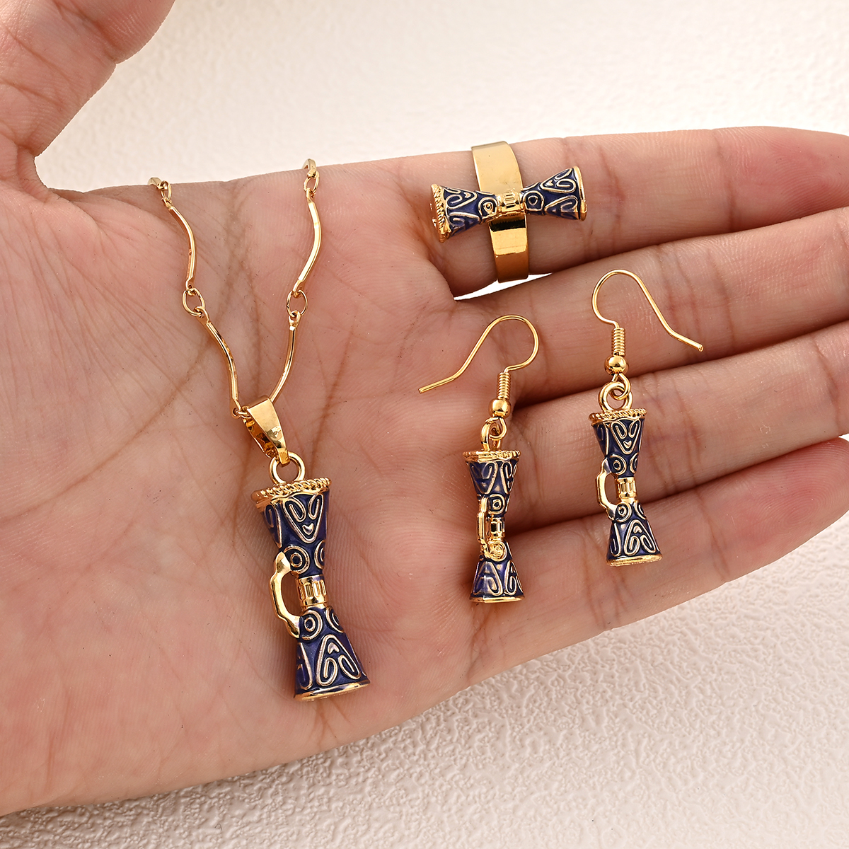Stylish Blue Drum Pendant Neck - Women Fashion Png recensie en prijs