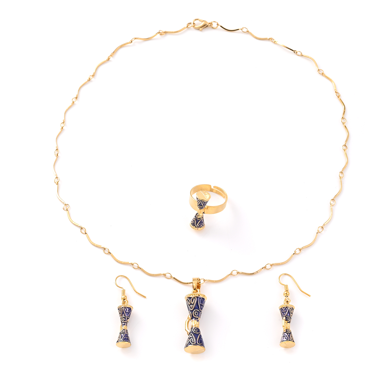 Stylish Blue Drum Pendant Neck - Women Fashion Png recensie en prijs