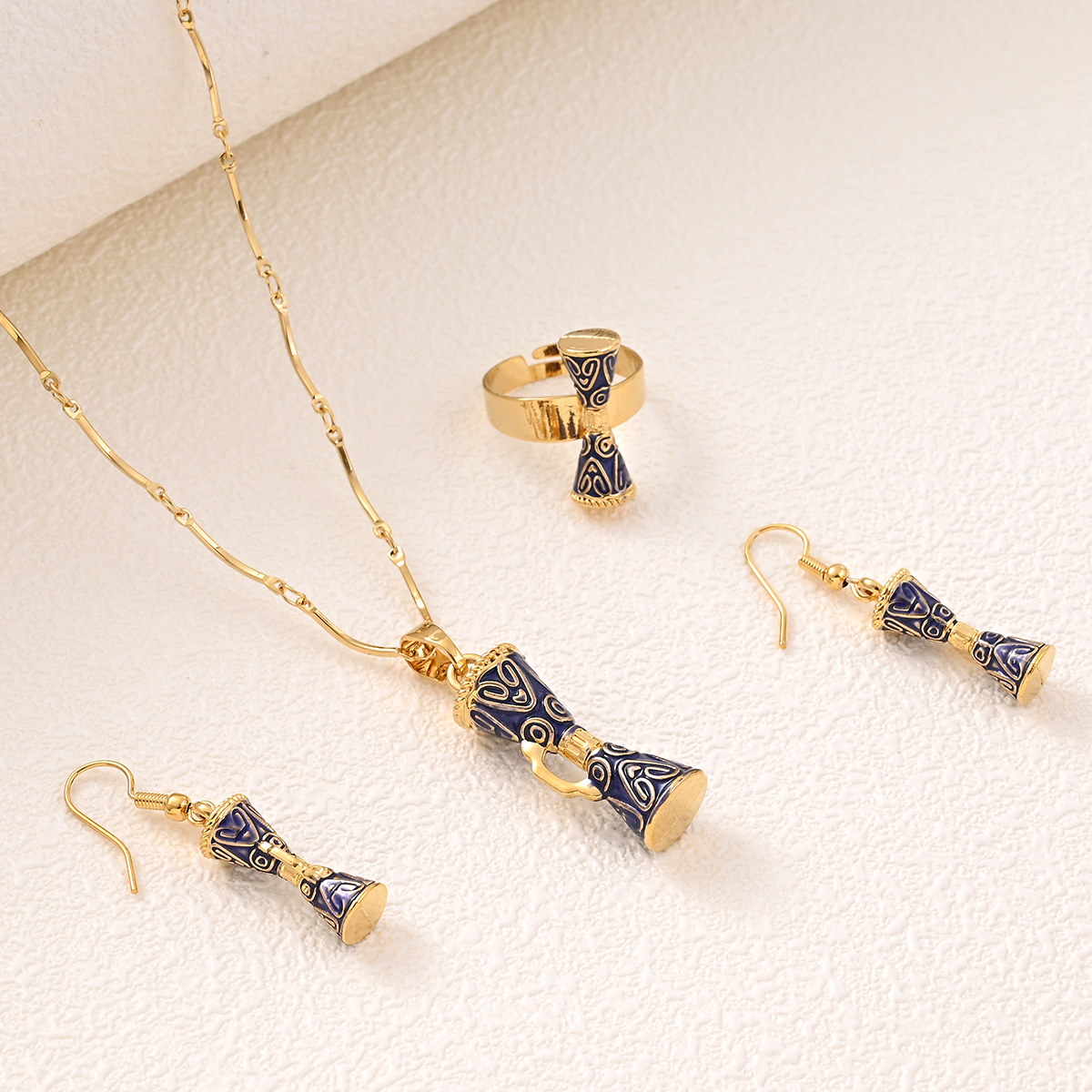 Stylish Blue Drum Pendant Neck - Women Fashion Png recensie en prijs
