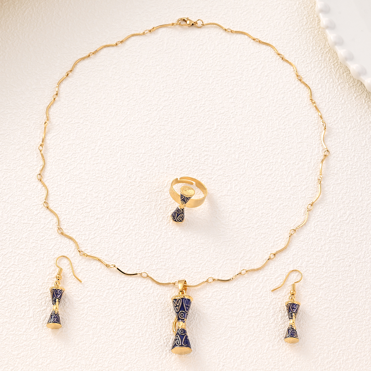 Stylish Blue Drum Pendant Neck - Women Fashion Png recensie en prijs