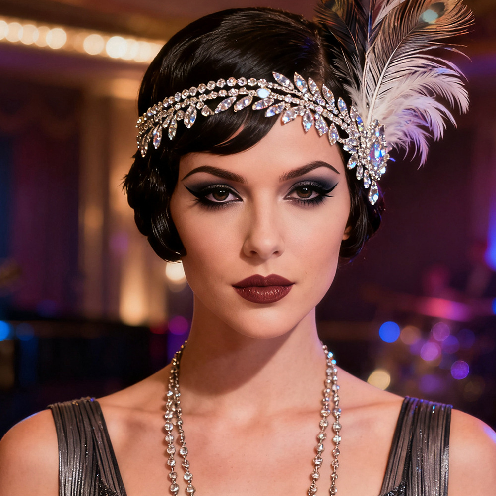 1920s Great Gatsby Feather Hea - Women'S Fashion Roaring 20S recensie en prijs