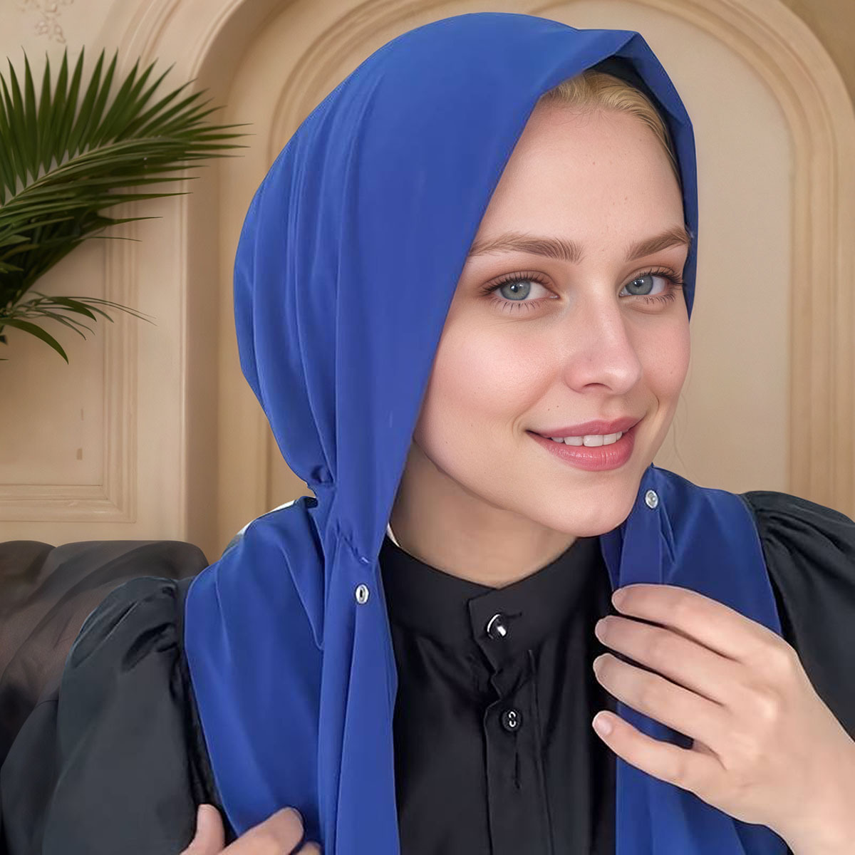 Muslim fashion simple solid co - Women Fashion Hats recensie en prijs