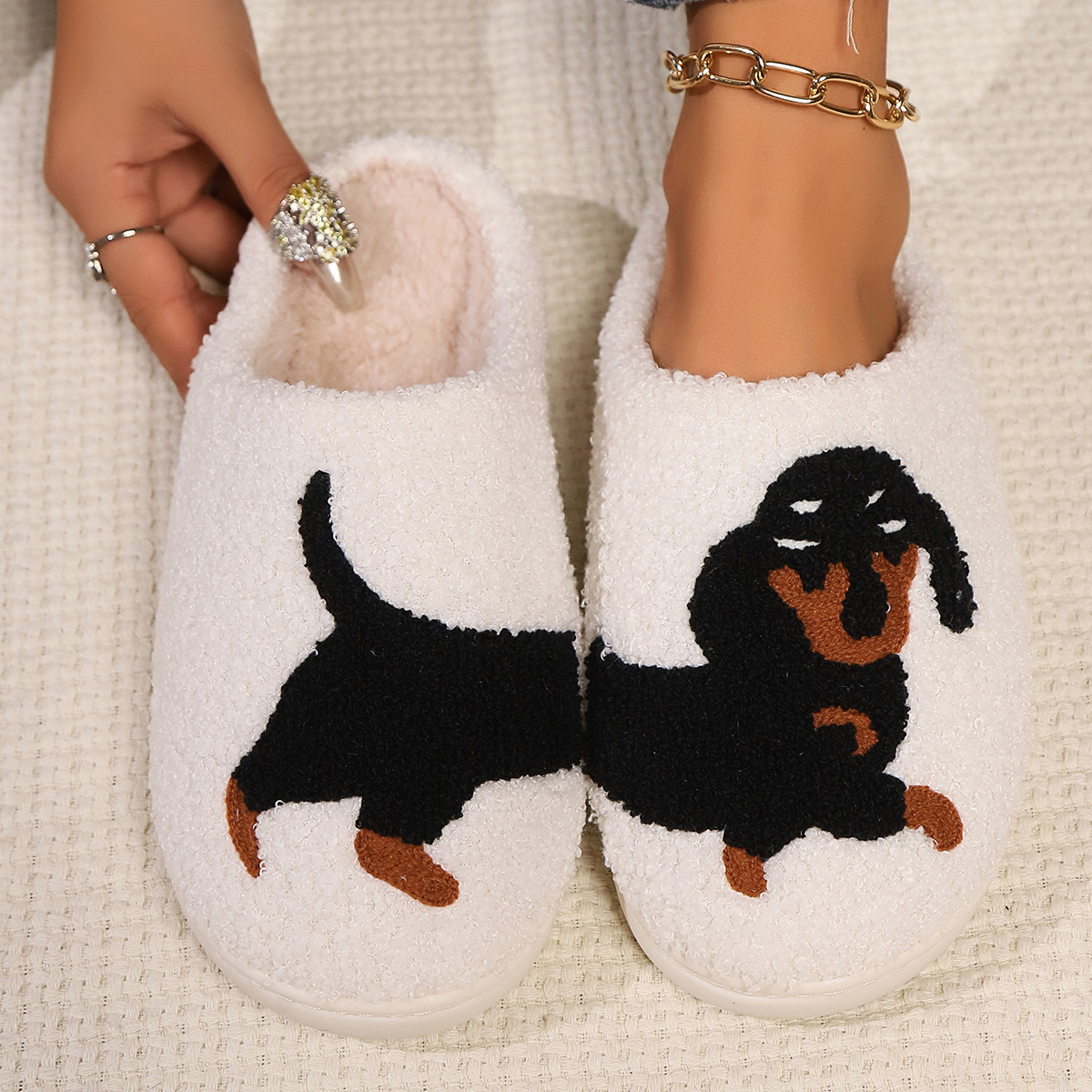 Winter Plush Cute Dachshund Em - Women Fashion Images recensie en prijs