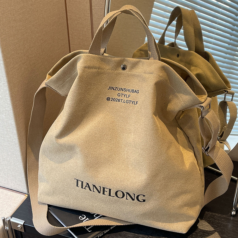 Canvas bag for women large cap - Women Fashion Over 40 recensie en prijs