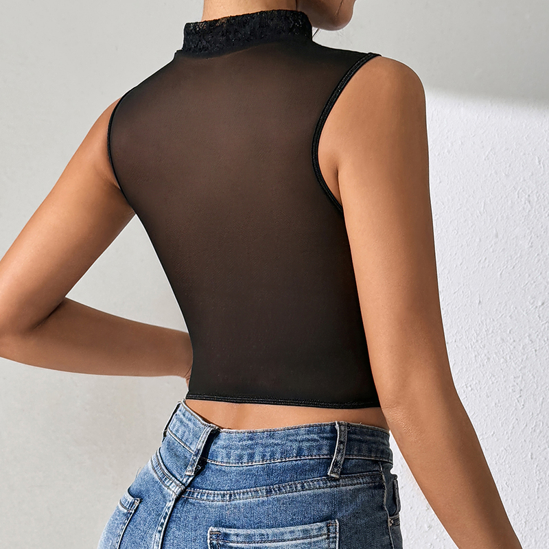 Women Sheer Mesh Boned Corset  - Corset Top Boned recensie en prijs