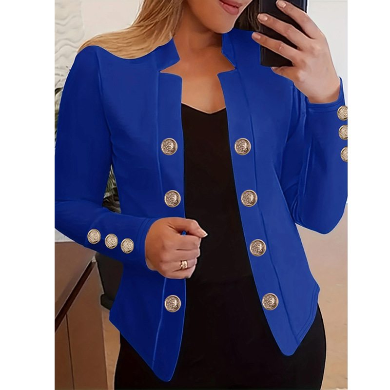Womens Solid Color Suit Long S - Velvet Blazer Women recensie en prijs