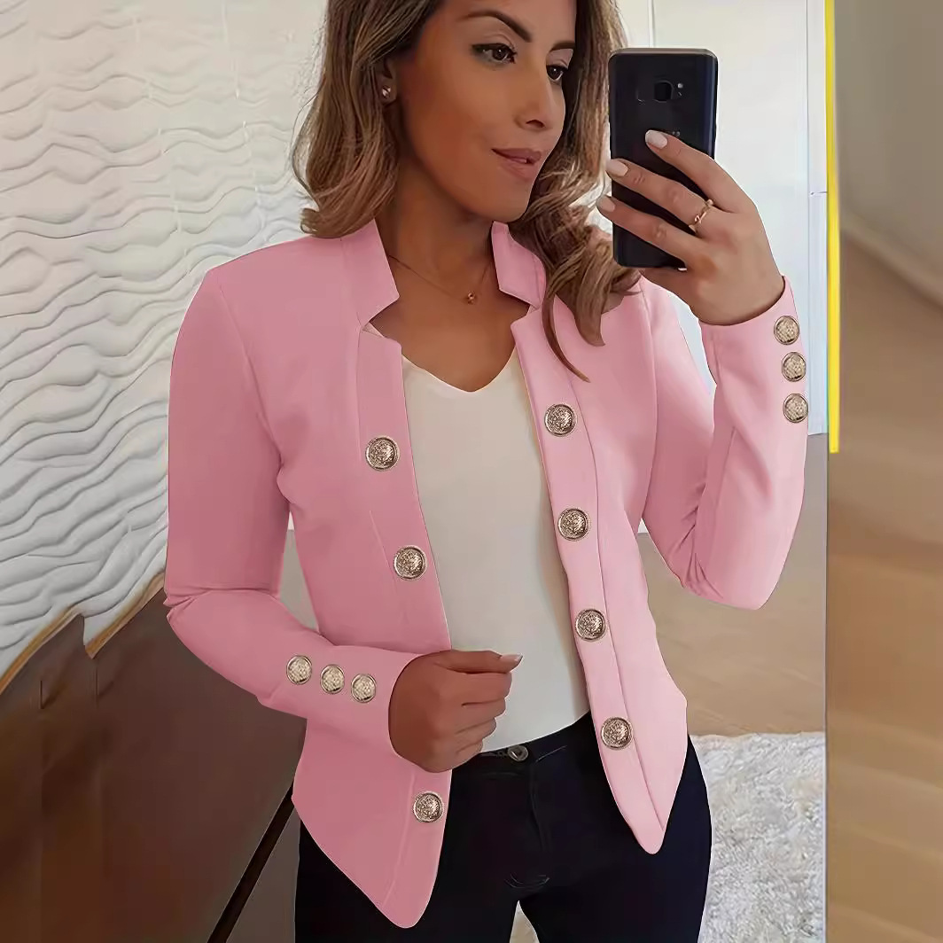 Womens Solid Color Suit Long S - Velvet Blazer Women recensie en prijs